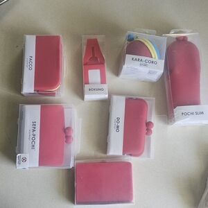 7-Piece Silicone Travel Pouch Set – PACCO, Pochi Slim & Do-Mo